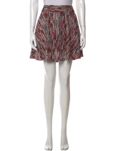 Pre-owned Alice And Olivia Printed Mini Skirt In Multi