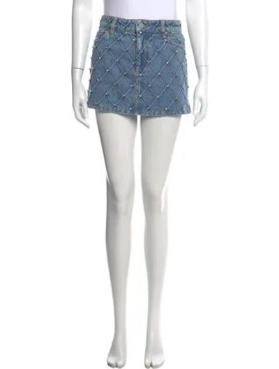Pre-owned Alice And Olivia Printed Mini Skirt In Multi