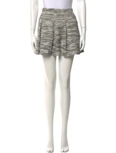 Pre-owned Alice And Olivia Printed Mini Skirt In Neutral