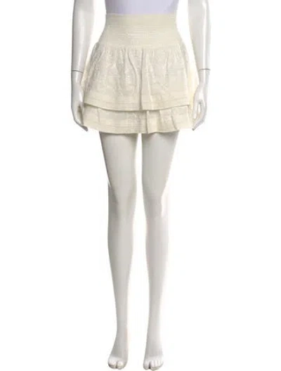 Pre-owned Alice And Olivia Printed Mini Skirt In Neutral