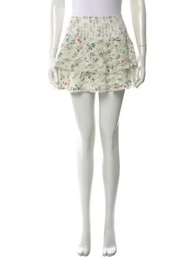 Pre-owned Alice And Olivia Printed Mini Skirt In Pink