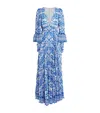 Alice And Olivia Selene Pleated Maxi Dress