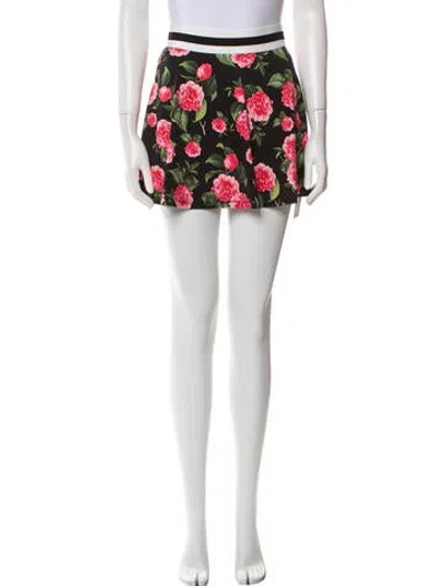 Pre-owned Alice And Olivia Printed Skirt Set In Black