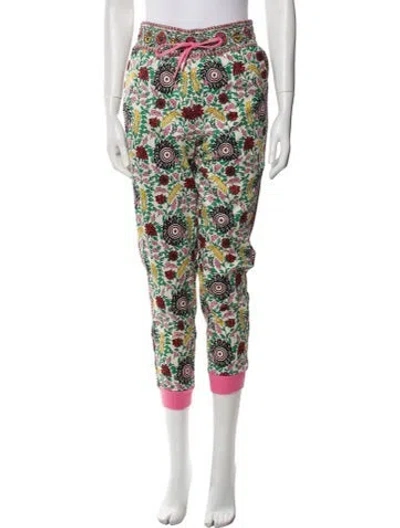 Pre-owned Alice And Olivia Printed Sweatpants In Green