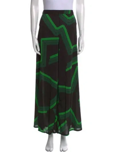 Pre-owned Alice And Olivia Printed Wide Leg Pants In Multi