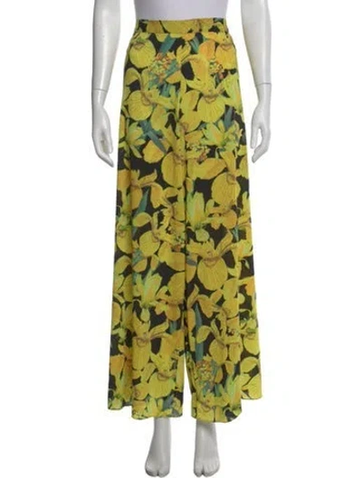 Pre-owned Alice And Olivia Printed Wide Leg Pants In Multi