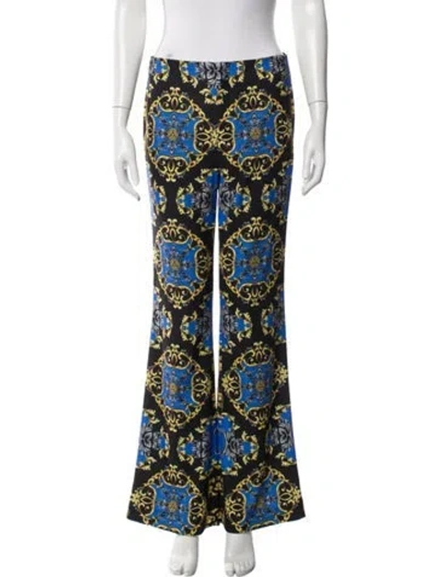 Pre-owned Alice And Olivia Printed Wide Leg Pants In Multi