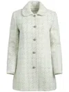 Alice And Olivia Purcell Coat In Green