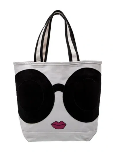 Pre-owned Alice And Olivia Pvc Tote In Black