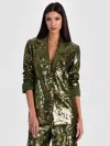 Alice And Olivia Quincy Sequin Blazer In Multi