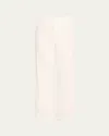 ALICE AND OLIVIA QUINN HIGH-RISE ANKLE KICK FLARE PANTS