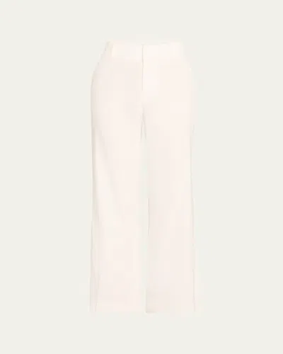 Alice And Olivia Quinn High-rise Ankle Kick Flare Pants In Pink