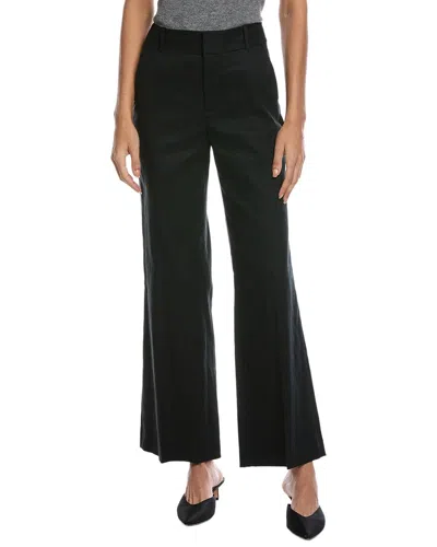 Alice And Olivia Quinn Linen-blend Pant In Black
