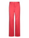 ALICE AND OLIVIA RED SATIN TROUSERS