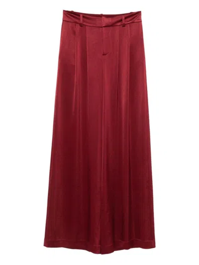 Alice And Olivia Red Wide-leg Trouser