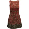 Alice And Olivia Alice & Olivia 'remi' Sequin-embellished Dress In Red Nylon In Red
