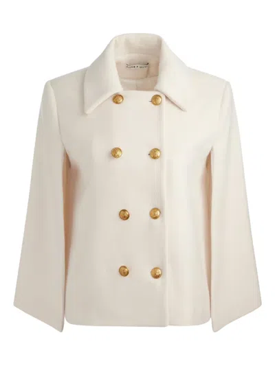 ALICE AND OLIVIA REYNALDA BUTTONED CAPE