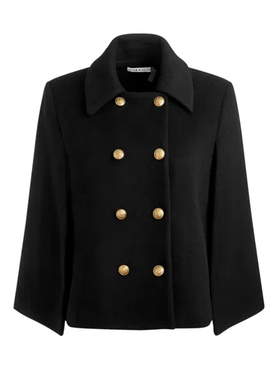 ALICE AND OLIVIA REYNALDA DOUBLE-BREASTED CAPE COAT