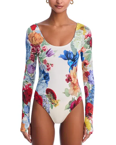 ALICE AND OLIVIA ALICE AND OLIVIA RHYS BALLET NECK BODYSUIT