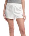 Alice And Olivia Richie Cuffed Low-rise Boxer Short In White