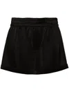 Alice And Olivia Richie Cuffed Low Rise Boxer Short In Black
