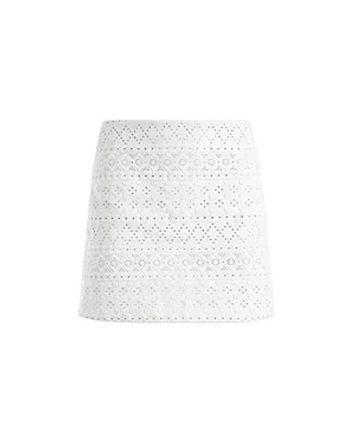 ALICE AND OLIVIA ALICE AND OLIVIA RILEY EMBROIDERED MINI SKIRT