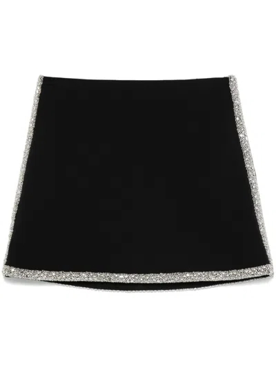 Alice And Olivia Riley Mini Skirt In Black