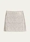 ALICE AND OLIVIA RILEY SEQUINED A-LINE MINI SKIRT