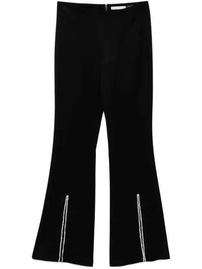 Alice And Olivia Rmp Flared Trousers In 黑色