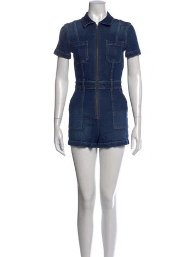 Pre-owned Alice And Olivia Romper In Blue