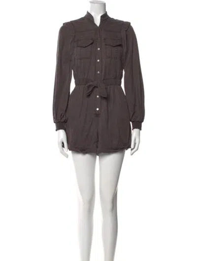 Pre-owned Alice And Olivia Romper In Brown