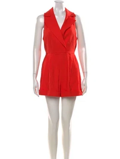 Pre-owned Alice + Olivia Romper In Orange