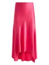 Alice And Olivia Rosa Midi Slip Skirt In Pink