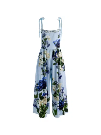 Alice And Olivia Rosalee Floral-print Jumpsuit In Multi