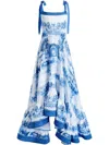 Alice And Olivia Rosalee Maxi Dress In White