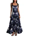 Alice And Olivia Rosalee Tie Strap Bustier Maxi Dress In Multi