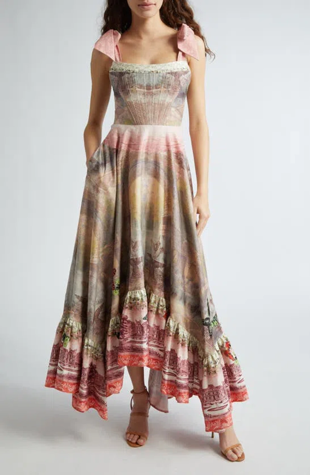 Alice+Olivia ★【マキシ ドレス】ROSALEE EYELET MAXI DRESS ALICE+OLIVIA ROSALEE EYELET MAXI DRESS - Fancy Pants