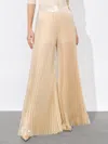 Alice And Olivia Rosalie Palazzo Pants In Champagne/gold