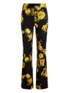 Alice And Olivia Livi Printed Floral Pants In Multi