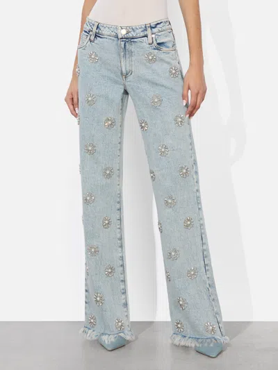 ALICE AND OLIVIA ROXIE EMBELLISHED JEAN