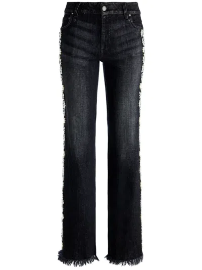 Alice And Olivia Roxie Jeans In Black