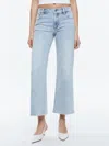 Alice And Olivia Roxie Kick Flare Jean In Rockstar Blue