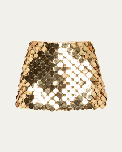 ALICE AND OLIVIA RUBI EMBELLISHED LOW-RISE MICRO SKIRT