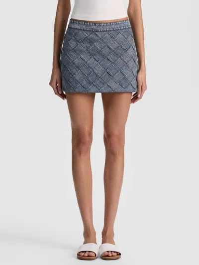 Alice And Olivia Rubi Mini Skirt In Purple