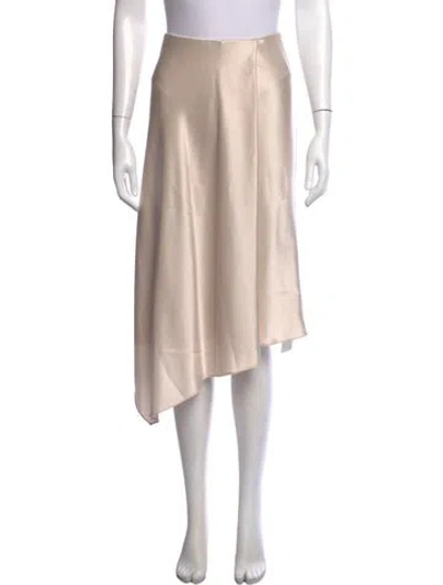Pre-owned Alice And Olivia Ruffle Embellishment Midi Length Skirt In Neutral
