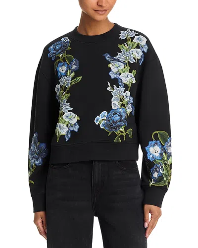 Alice And Olivia Russell Embellished Sweatshirt In Multi