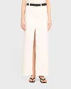 Alice And Olivia Rye High Rise Maxi Skirt In Off White
