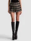 Alice And Olivia Sabrina Mini Skort In Black