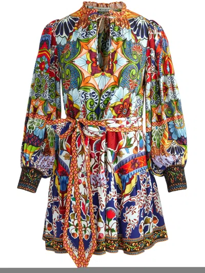 Alice And Olivia Sadie Dress In Green