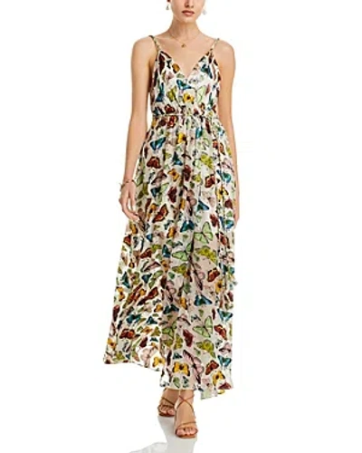 Alice And Olivia Samantha Braided Strap Maxi Dress In Blue
